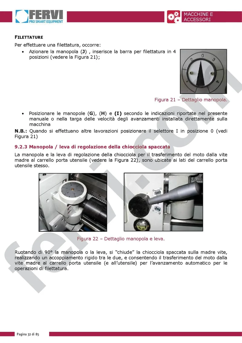 Fervi T998/230V3A - Tornio parallelo passaggio con visualizzatore