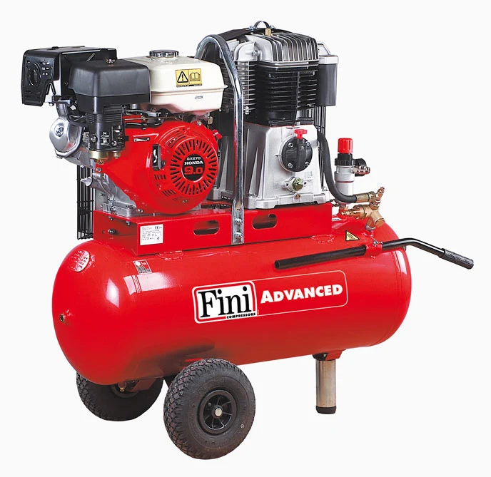 Compressore Fini Pneumair BK119-100-9S AP motore a scoppio HONDA , 14 bar - 642 l/min
