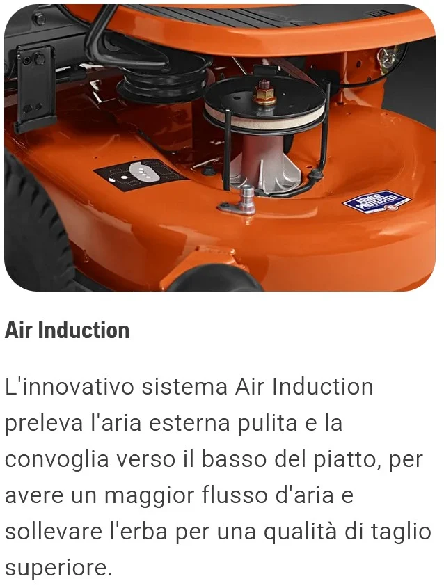 Trattorino scarico laterale Husqvarna TS 142T