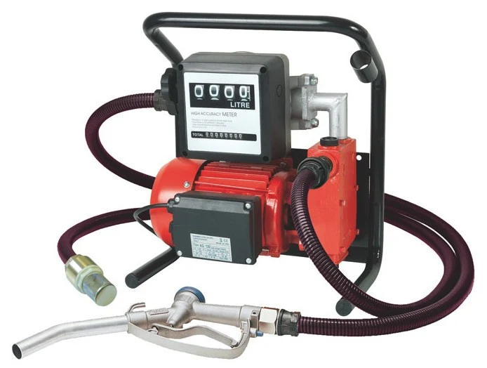 Pompa travaso gasolio semi-autoadescante Ribimex PRKG130 PLUS - portatile con contalitri