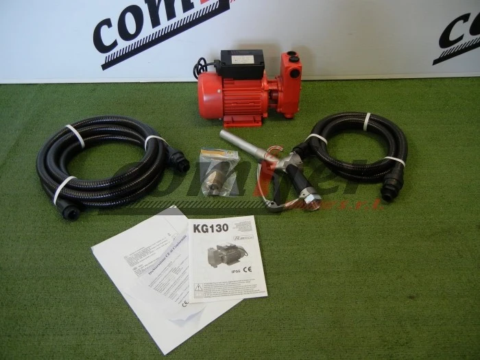 Pompa travaso gasolio semi-autoadescante Ribimex PRKG130 - con KIT PRO pronta all'uso