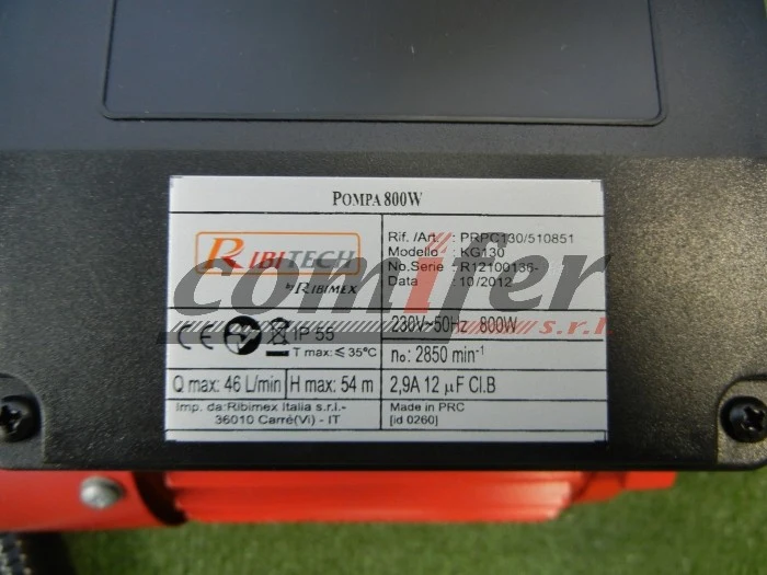 Pompa travaso gasolio semi-autoadescante Ribimex PRKG130 - con KIT PRO pronta all'uso