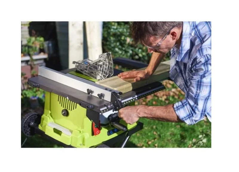 Ryobi RTS1800EF-G 1800W - Banco sega 1800W con Soft-Start, prolunghe, base retrattile e ruote