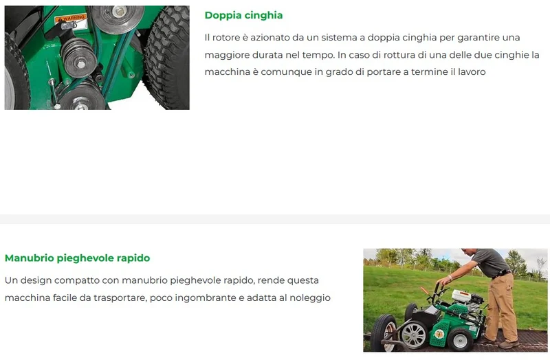 Arieggiatore e transeminatrice Billy Goat OS901SPH - Motore Honda GX270 OHV