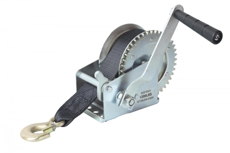 Verricello manuale 540 Kg Ribimex PRTRM540S - cinghia 50mm x 7mt