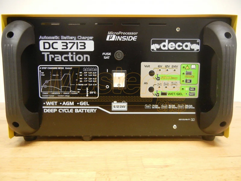 Caricabatterie (deep cycle - traction) 6-12-24V - Deca DC 3713 Traction (carica 37 A)