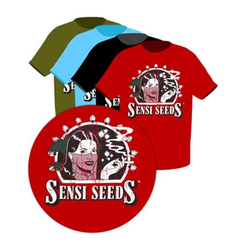 SENSI SEEDS - T-SHIRT VINTAGE ROSSO [L]