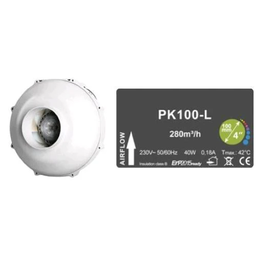 PRIMA KLIMA - ESTRATTORE - PK100MES - �100 - UNA VELOCITÀ - 280 MC/H