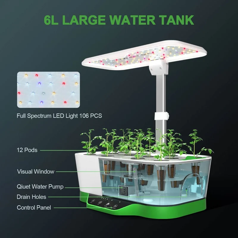 Mars Hydro Hydroline12 Sistema di coltivazione idroponica a LED per piantine e cloni