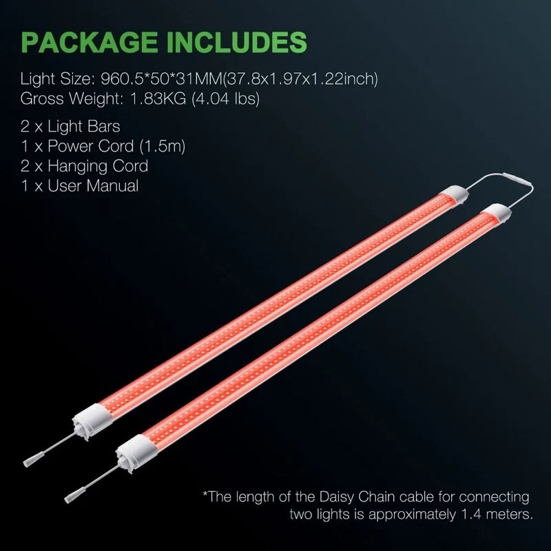 Mars Hydro VG80 LED rosso per la crescita delle piante da interno Supplementare 650-665nm Spettro esteso