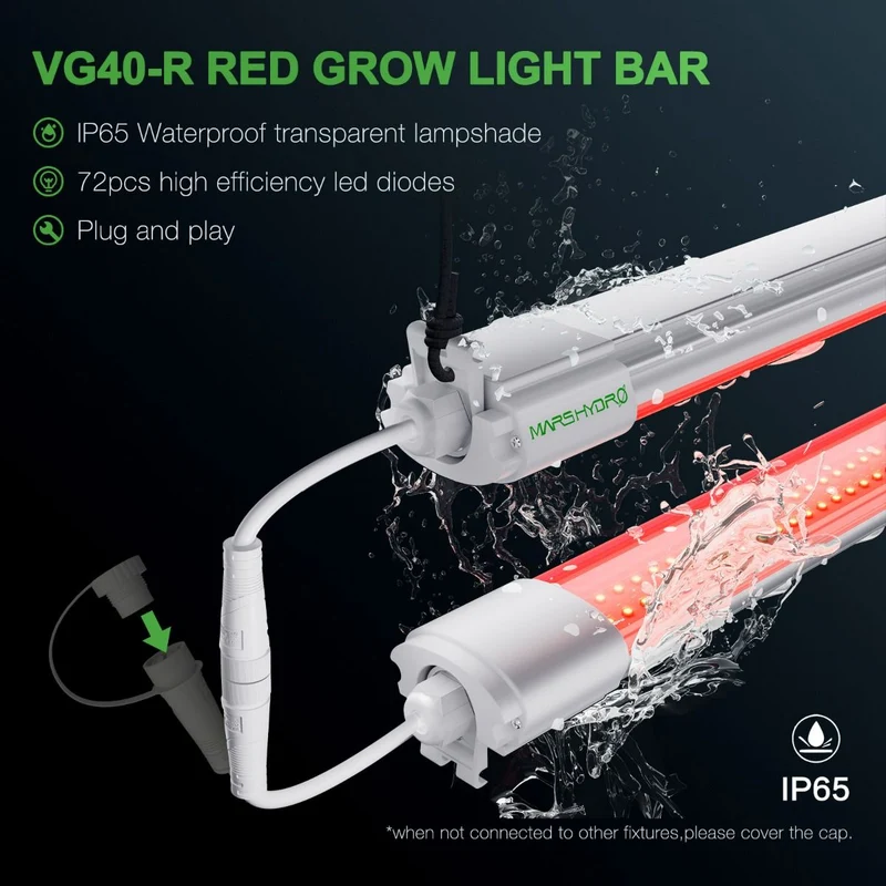 Mars Hydro VG40 LED rosso per la crescita delle piante da interno Supplementare 650-665nm Spettro esteso